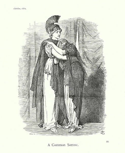 Sir John Tenniel cartoon: A Common Sorrow (engraving)