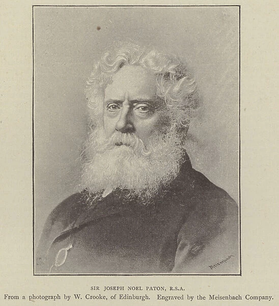 Sir Joseph Noel Paton, RSA (engraving)