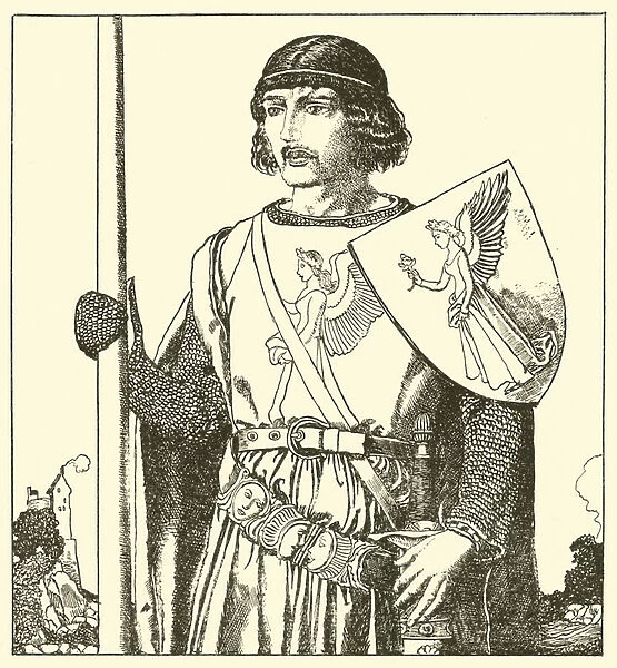 Sir Lamorack of Gales (litho)