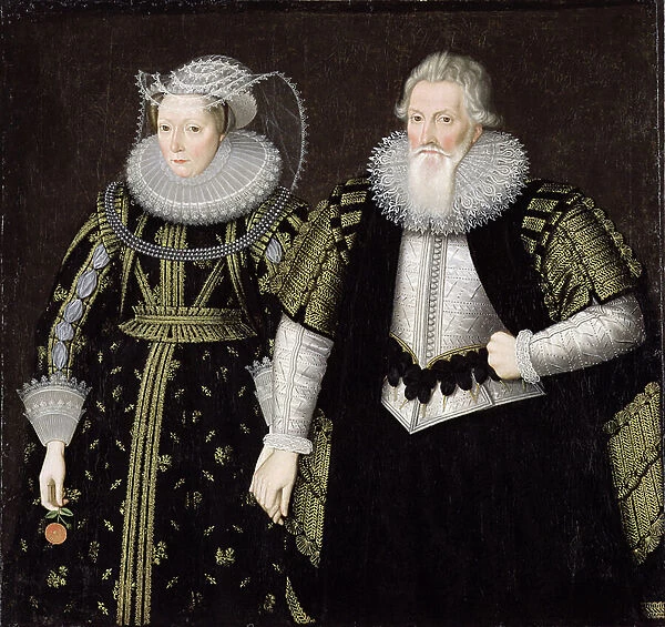 Sir Thomas Mansel (1556-1631) and Jane (Pole) Lady Mansel (oil on canvas)