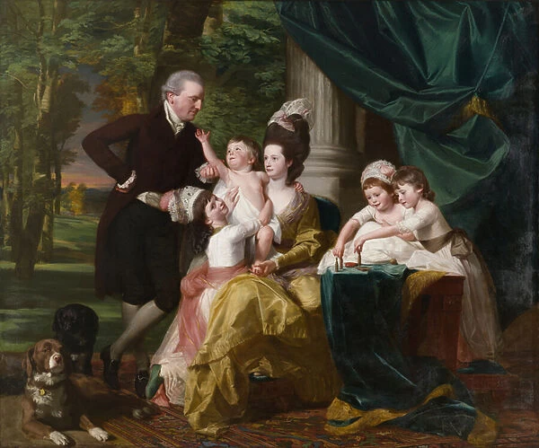 Sir William Pepperrell (1746-1816) and His Family, 1778 (oil on canvas)