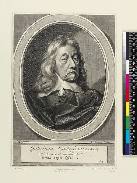 Sir William Sanderson, 1658 (engraving)