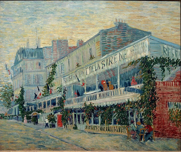 The Sirene restaurant in Asnieres (Oil on canvas, 1887)