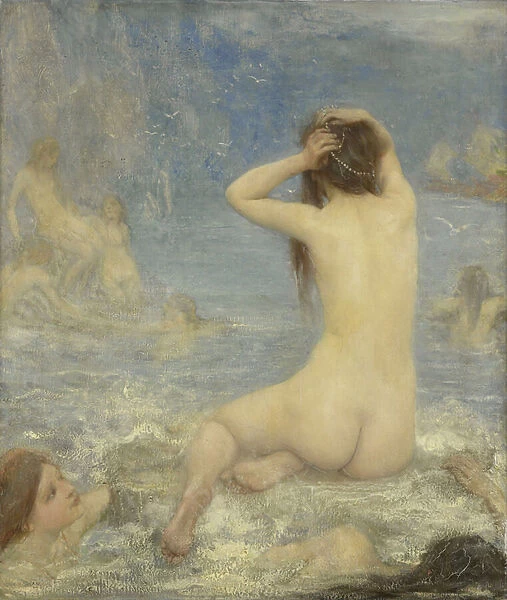 The Sirens, 1870-1910 (oil on canvas)