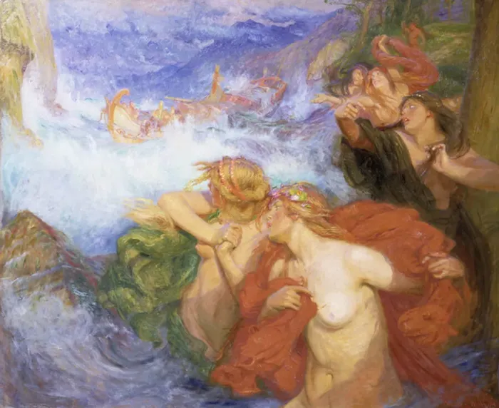 Framed Print : The Sirens