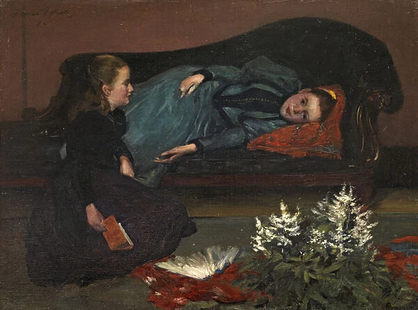 The Two Sisters, 1915 (oil on canvas)