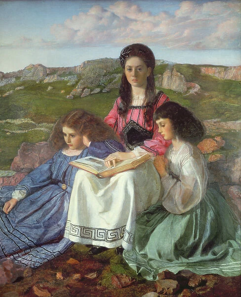 The Three Sisters of Dean Liddell (oil on canvas)