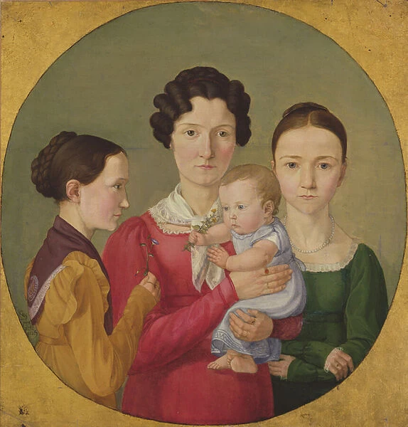 The Sisters Malvine (1811-85), Hermine (1801-52), Adelheid (1824-82