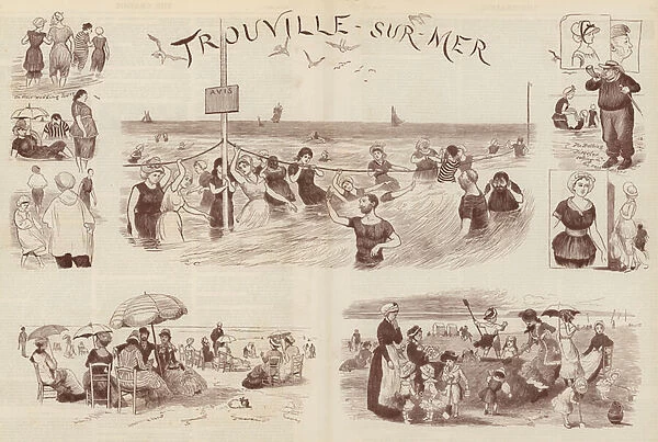 Sketches at Trouville (engraving)