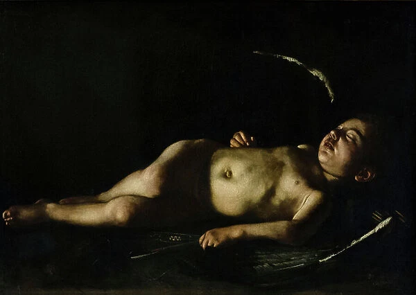 Sleeping Cupid, 1608, (painting)