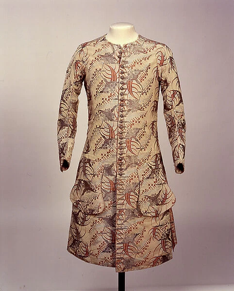 Sleeved waistcoat, c. 1705-15 (silk & brocade)