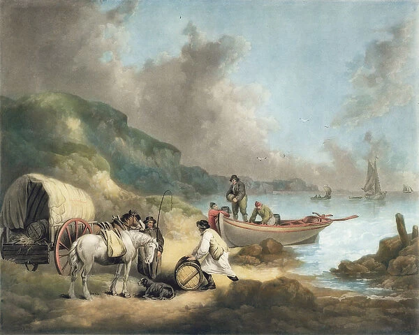 Smugglers, engraved by James Ward (1769-1859), pub. by J. R