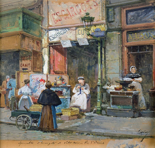 The Snail Seller (w  /  c on paper)
