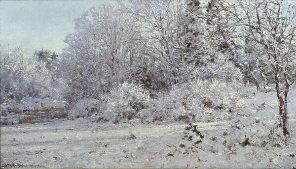 Snow in Munchen, 1909 (oil on canvas)