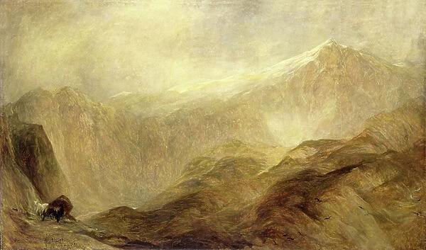 Snowdon (oil on canvas)