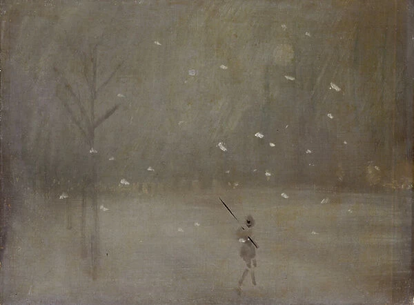 Snowstorm (oil on canvas)
