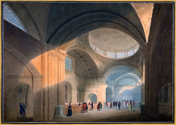 Soane office, London: Bank of England, interior perspectives, 1799 (pen & watercolour)