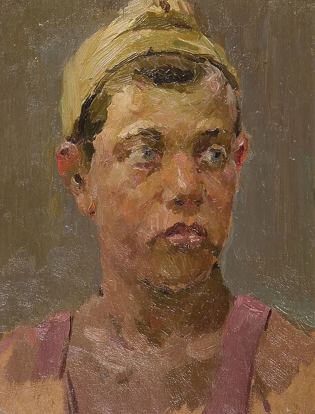 Soldier (oil on panel)