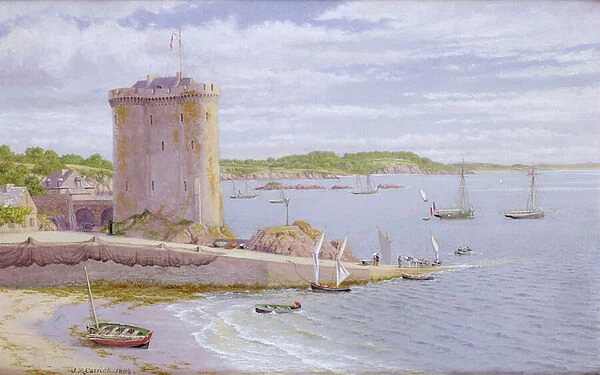The Solidor Tower, St. Malo, 1882 (oil on board)