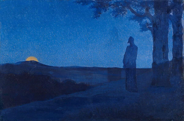 The Solitude of Christ, 1897 (oil on wood)