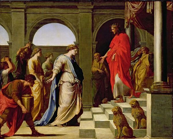 Solomon and the Queen of Sheba, 1650 (oil on canvas)