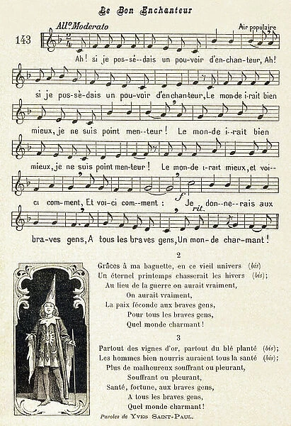 Song no. 143: 'The Good Enchanter', 1926 (engraving)