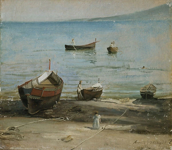 From Sorrento, 1834 (oil on board)
