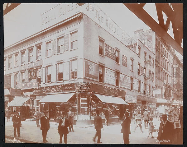 South-west corner of 14th Street and 3rd Avenue showing the Star Candies store, a dentist