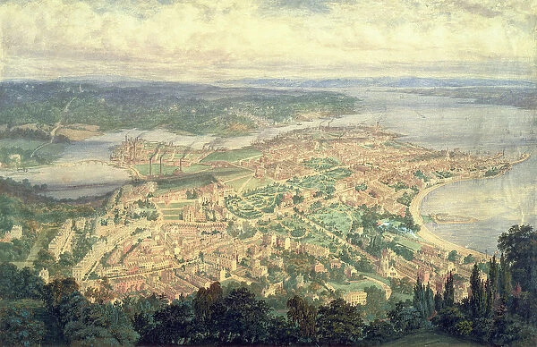 Southampton in the Year 1856 (w  /  c on paper)
