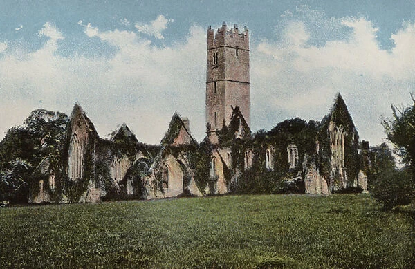 Southern Ireland: Adare Abbey, County Limerick (coloured photo)