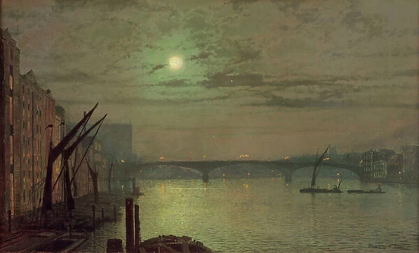 Southwark Bridge, 1882 (oil on canvas)