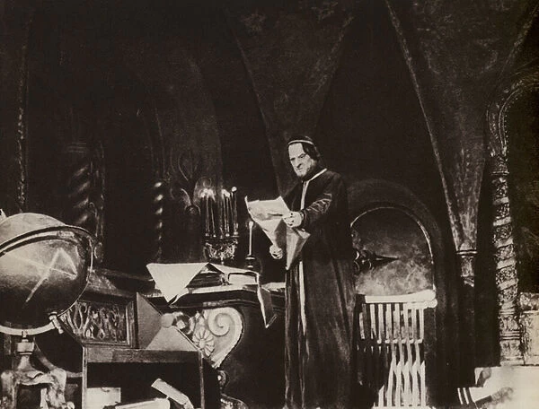 Soviet Russian actor Konstantin Zubov in Alexei Tolstoys play Ivan Grozny, 1944 (b  /  w photo)