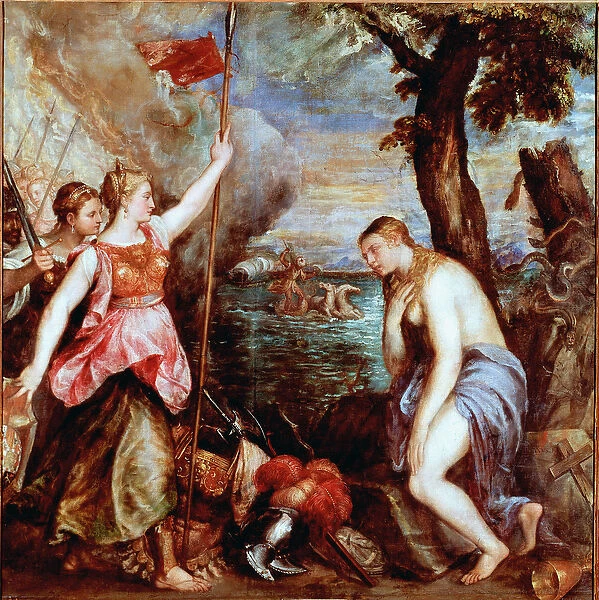 Spain to the aid of Religion: allegory of the victory of the troops of Pope Pius V