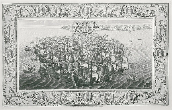 Spanish Armada, 1739 (engraving)
