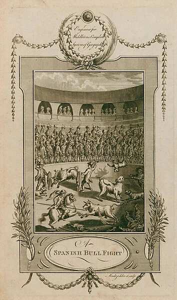 Spanish bullfight (engraving)