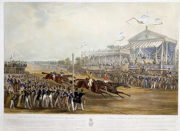 Special prize of 5000 francs to Chantilly in 1841 Print by John Frederick Herring