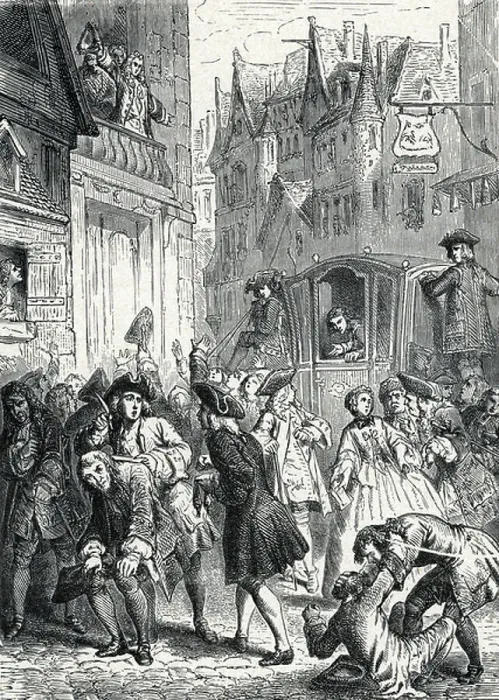 Framed Print : The speculative bubble at the time of the Law system, 19th century (engraving) Framed Print : The speculative bubble at the time of the Law system, 19th century (engraving)