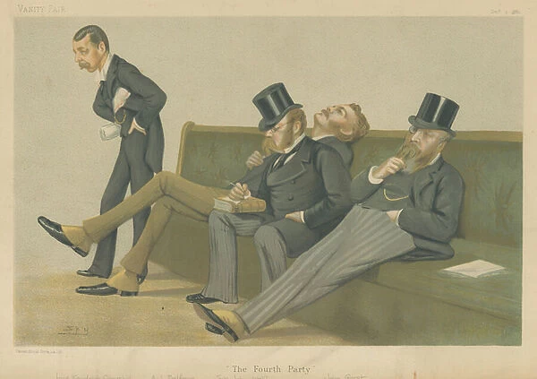 Spencer-Churchill, Balfour, Drummond-Wolff and Gorst (colour litho)