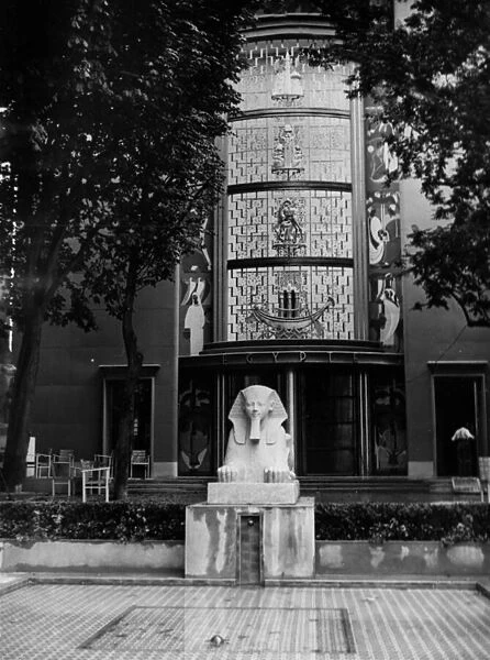 The Sphinx at the Egyptian Pavilion, Paris World Fair, 1937 (b  /  w photo)