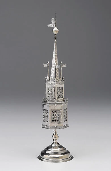 Spice Container, 1732 (silver: hollow-formed, pierced, chased, cast)