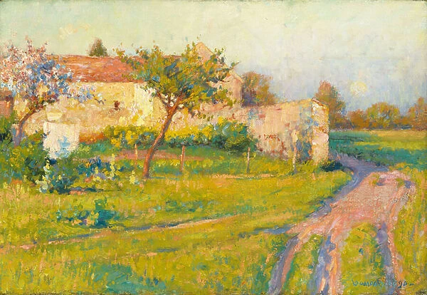 Spring in France, 1890 (oil on canvas)