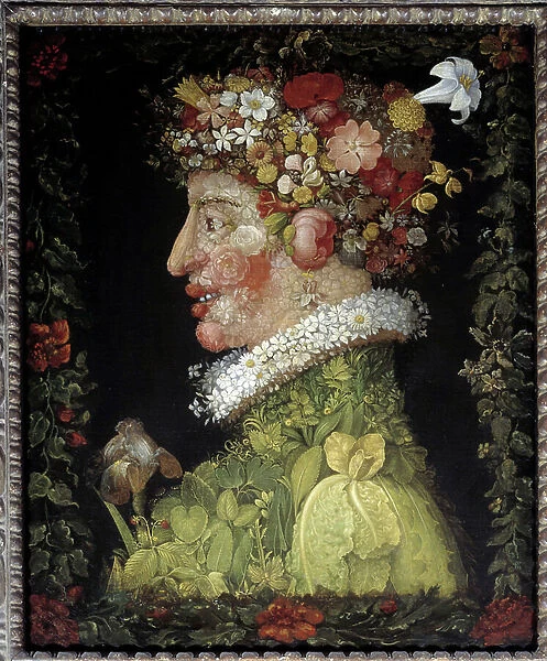 Spring (from a serie depicting the four seasons), 1573 (oil on canvas)