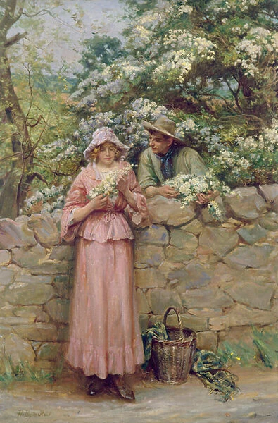 Spring Romance (oil on canvas)