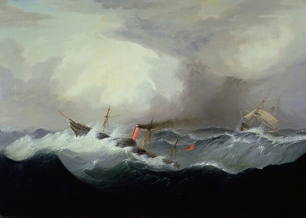 S.s Britannia, 1842 (oil on canvas)