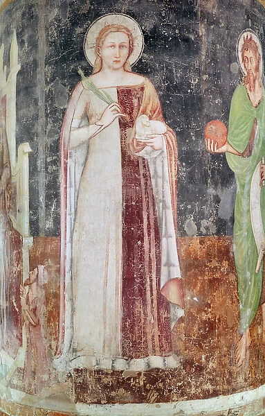 St. Agnes (fresco)