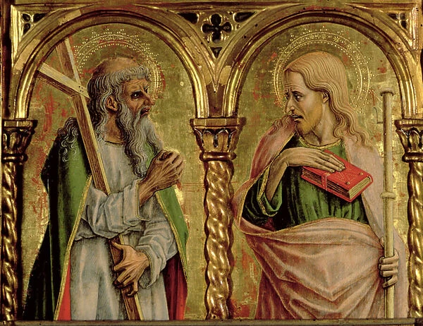 St. Andrew and St. James the Greater, detail from the Sant Emidio polyptych