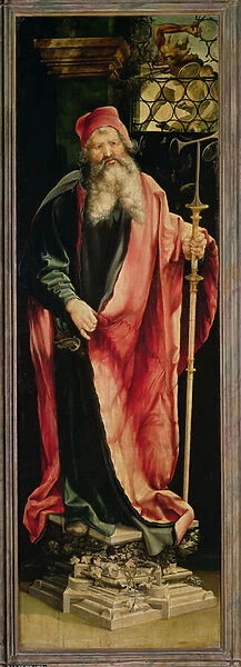 St. Anthony the Hermit, from the Isenheim Altarpiece, c. 1512-1516 (oil on panel)