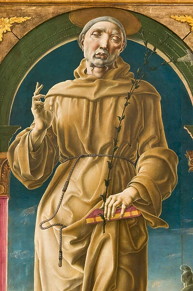 St. Anthony of Padua, detail of 2384574 (oil and tempera on panel)