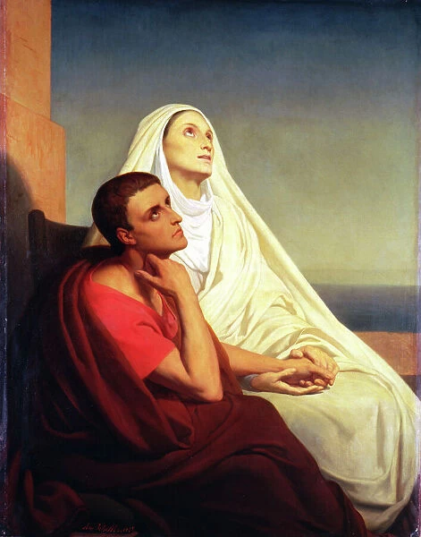St. Augustine and his mother St. Monica, 1855 (oil on canvas)