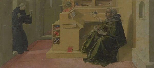 St. Augustine in his Study (predella of the Barbadori Altarpiece)